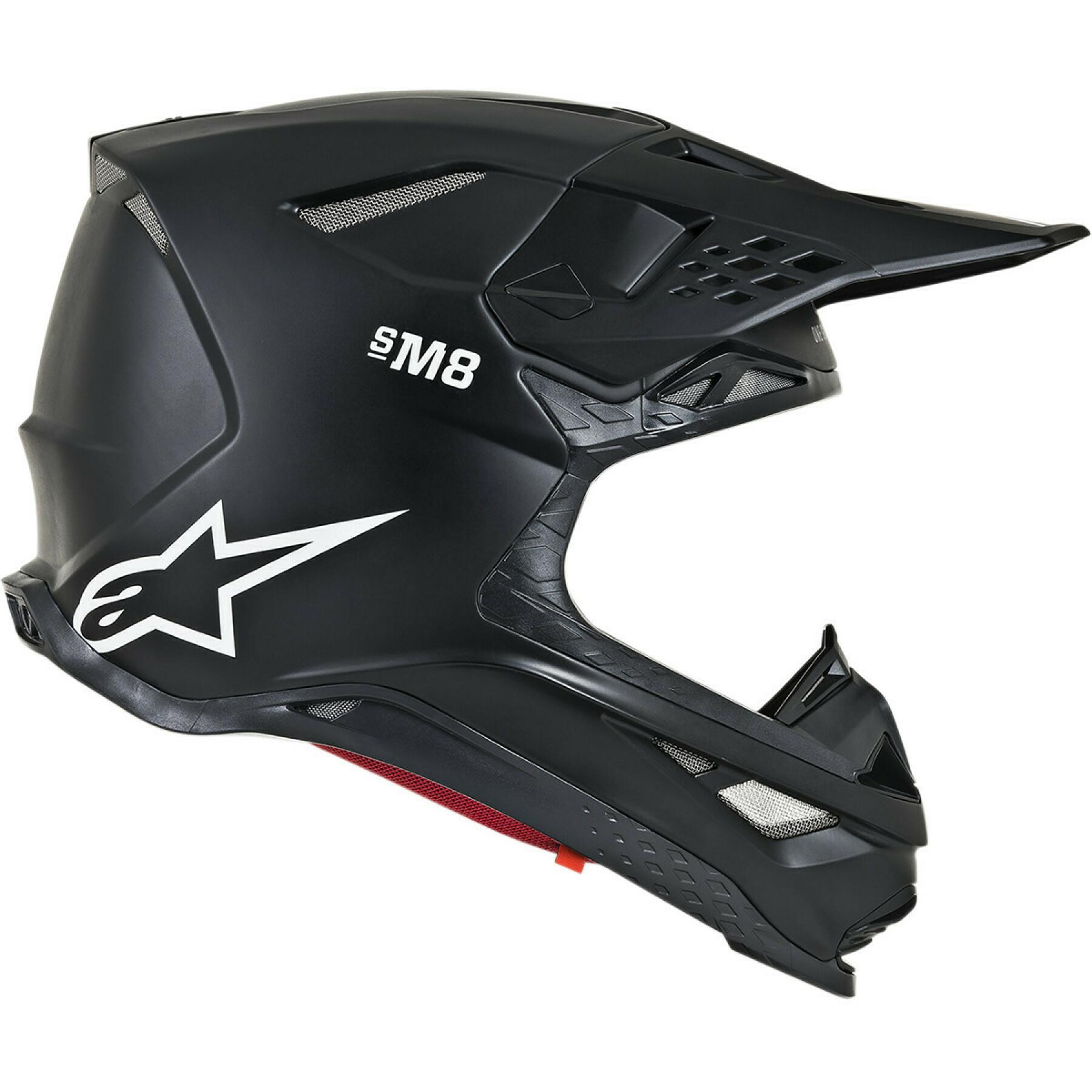 Motorrad-Cross-Helm Alpinestars SM8 solid M