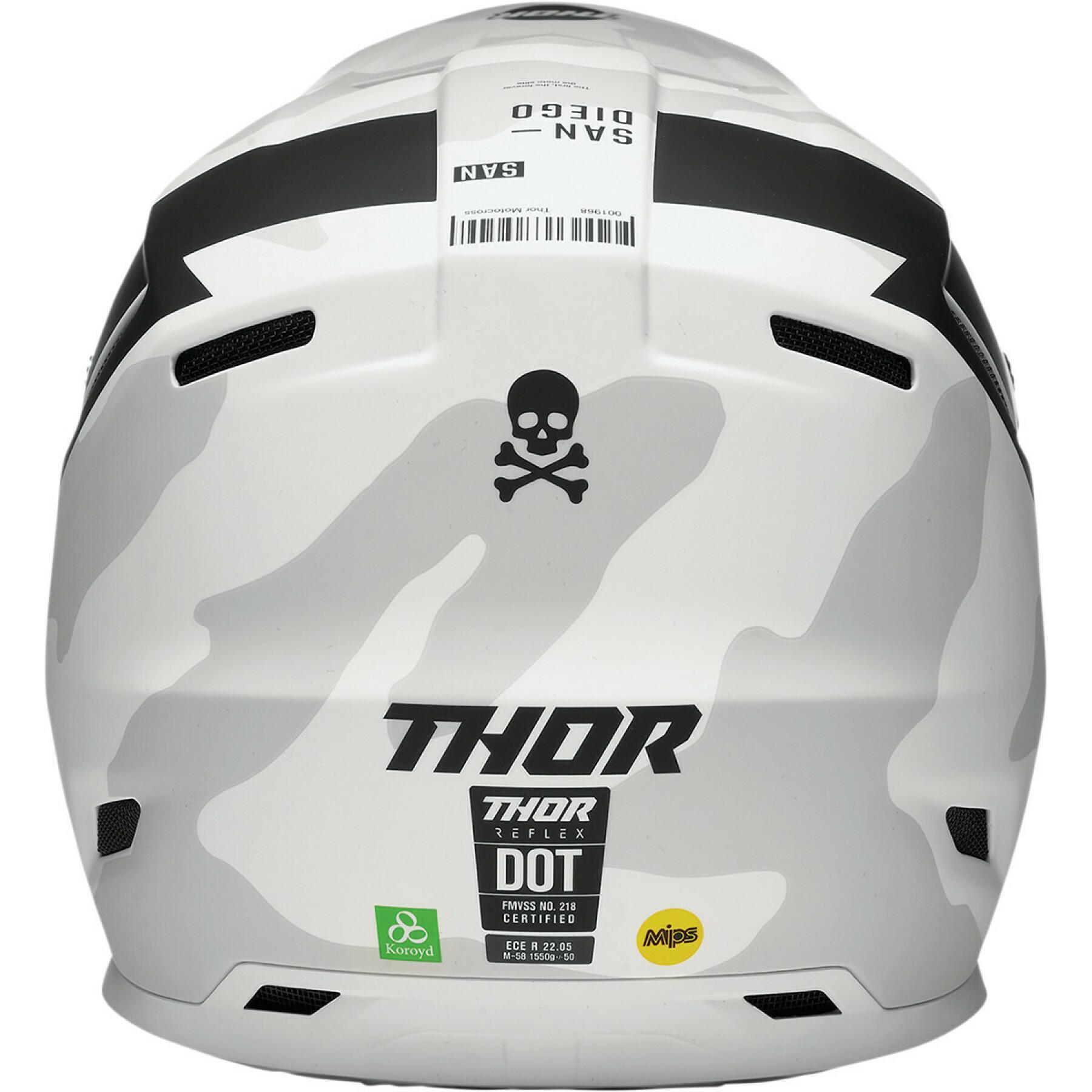 Motorrad-Cross-Helm Thor reflex ece cast