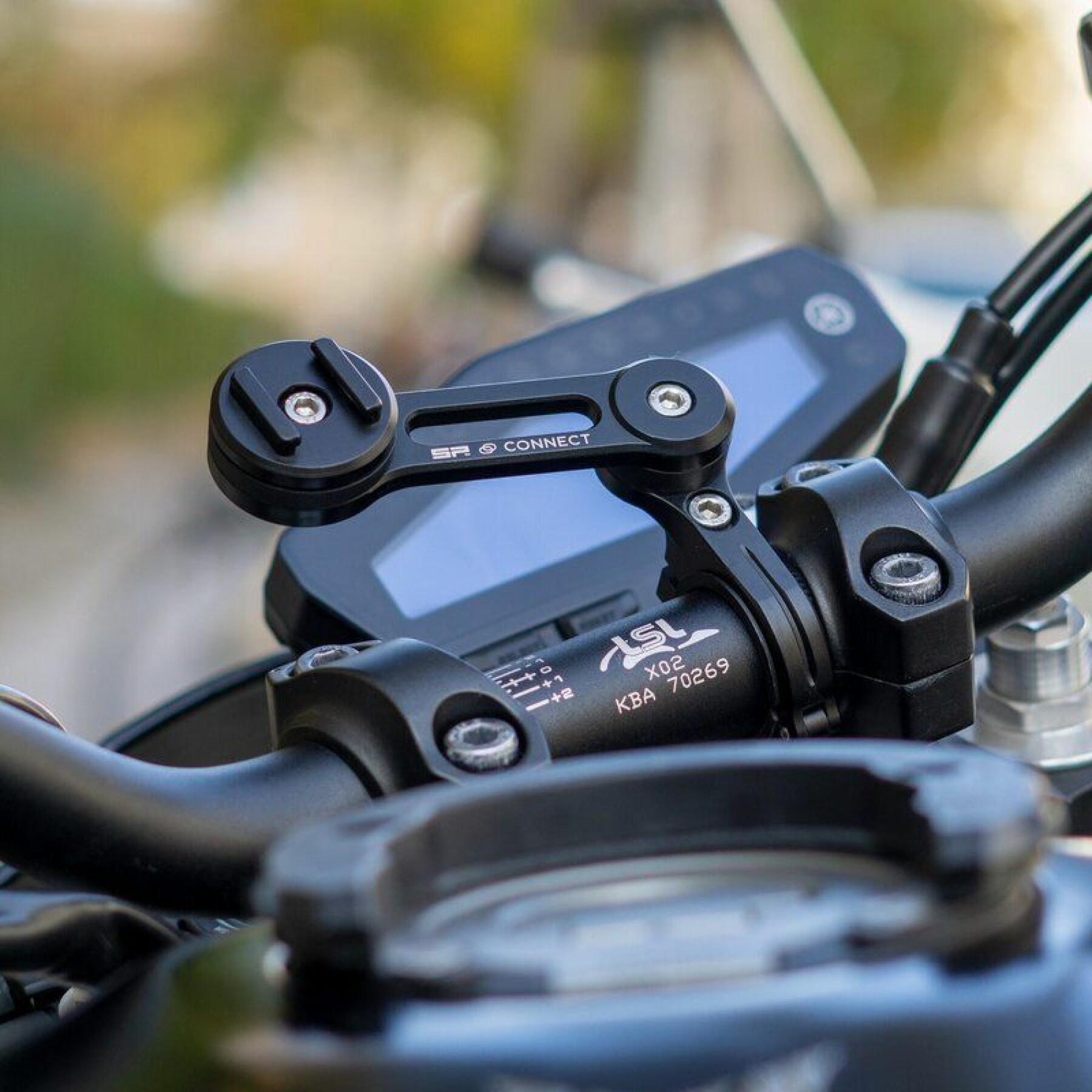 Motorrad-Smartphone-Halterung Sp-Connect Pack Complet Sp-Connect Moto Bundle Fixé Sur Guidon Samsung S21