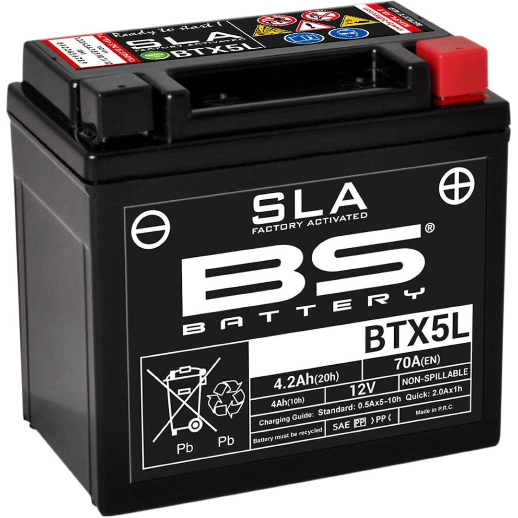 Motorradbatterie BS Battery SLA BTZ6S / BTX5L - C (10H-R) - C (20H-R)