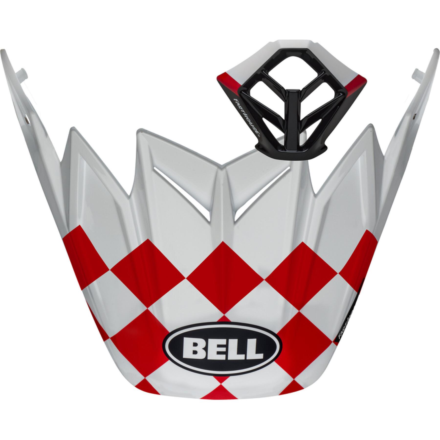 Visier Motocross-Helm Bell Moto-9 - Fasthouse Checkers
