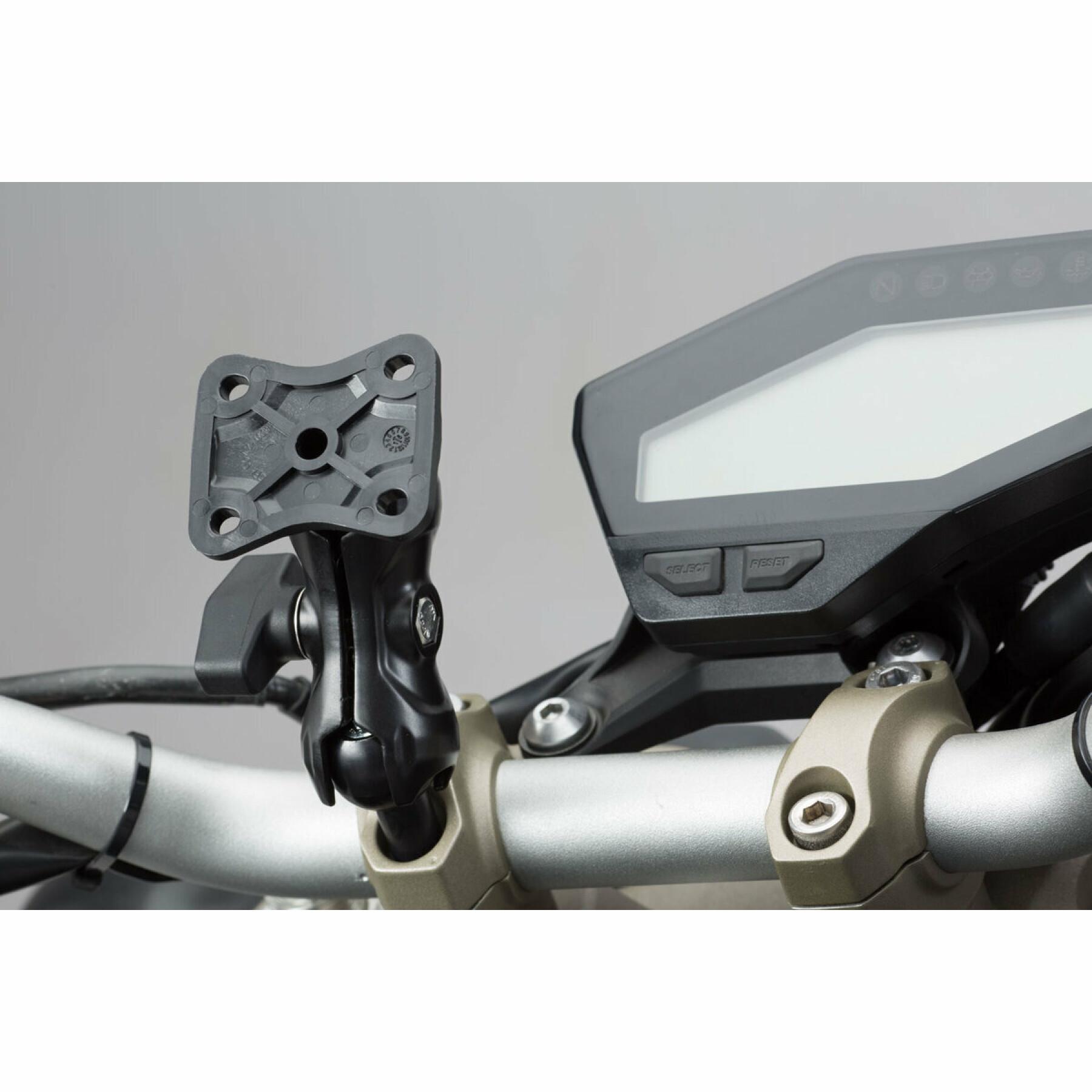 Universal-Motorrad-GPS-Halterung Gewinde mit Kugel und Befestigungsarm SW-Motech M8