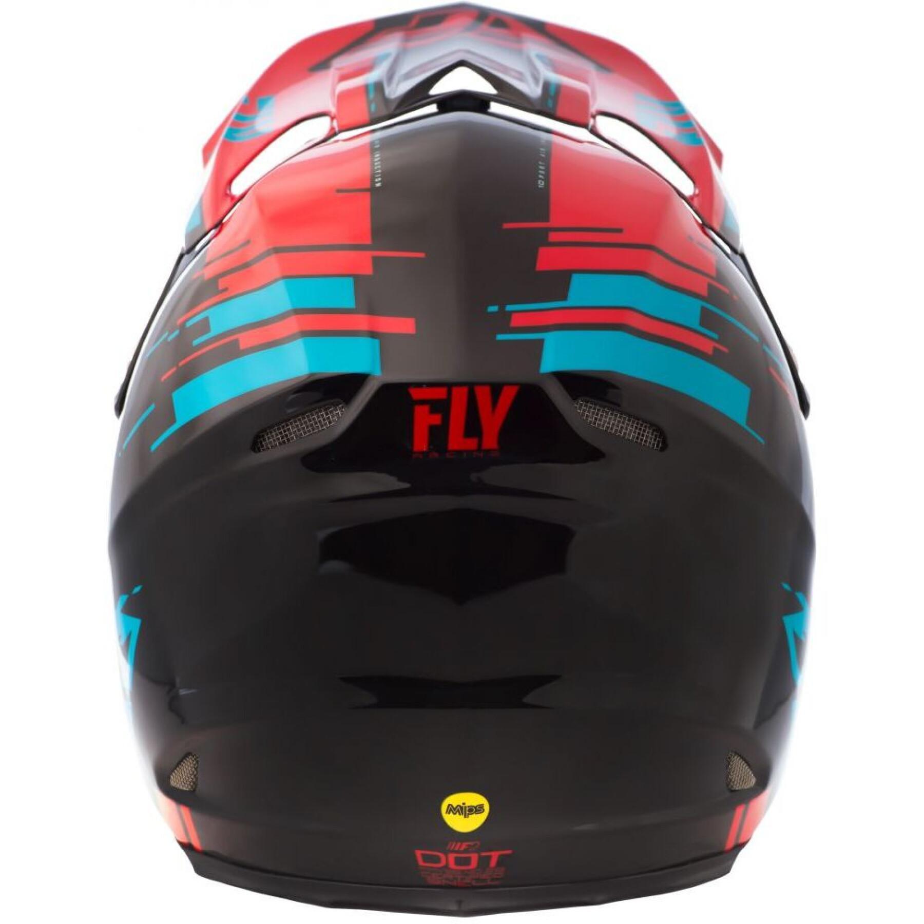 Motorrad-Crosshelm Fly Racing F2 Carbon 2018 Forge MIPS