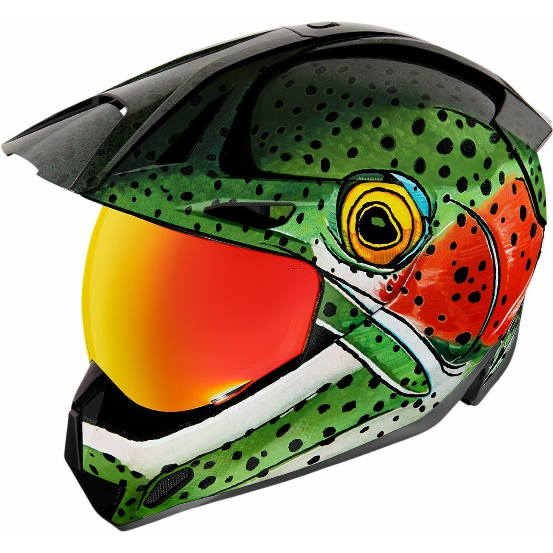 Motorrad-Cross-Helm Icon Variant Pro Bug Chucker