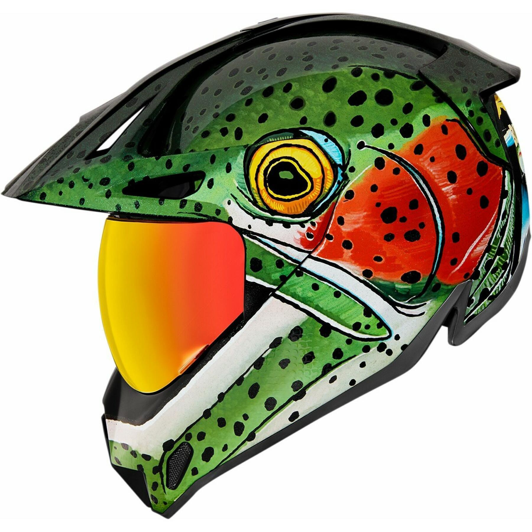 Motorrad-Cross-Helm Icon Variant Pro Bug Chucker