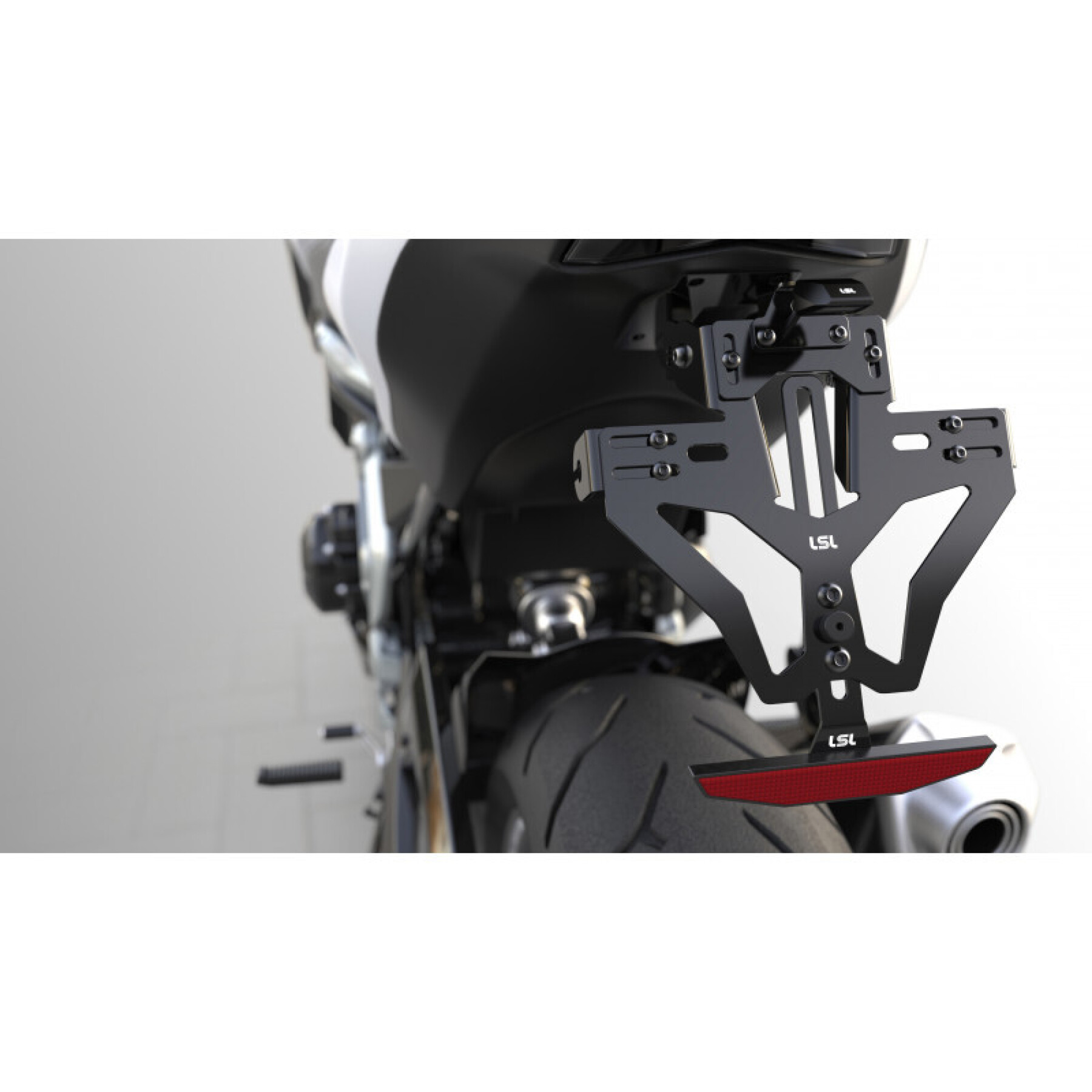 Kennzeichenhalter für Motorräder LSL MANTIS-RS PRO LPH, Kennzeichenhalter Universal Typ 4