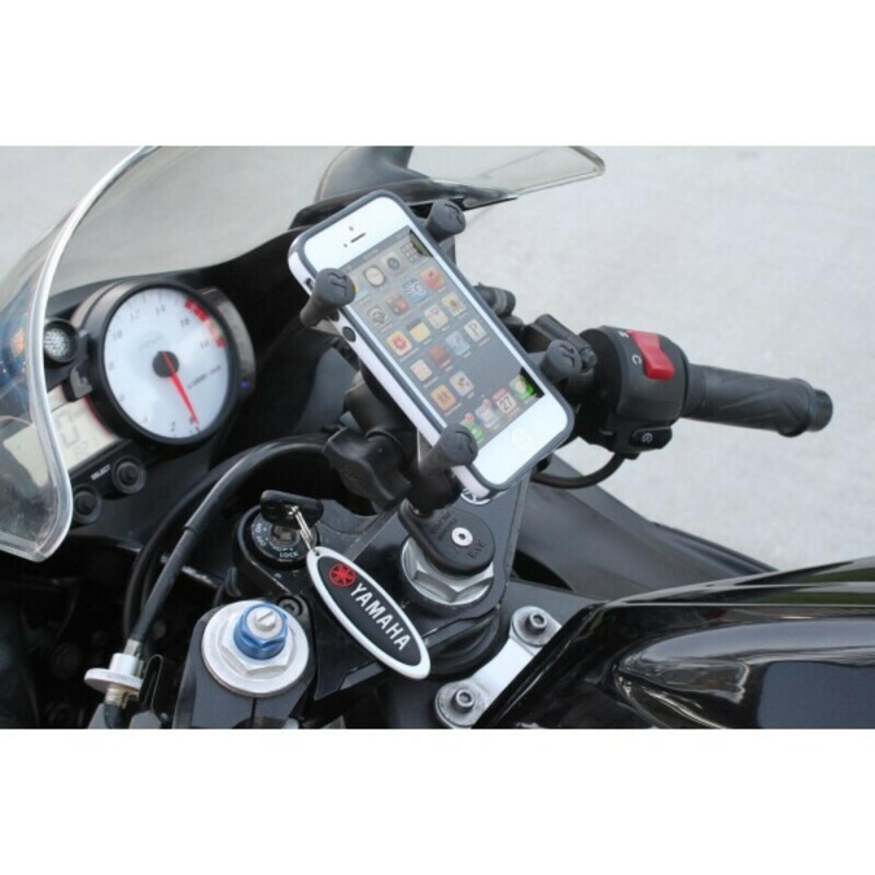 Motorrad-Smartphone-Halterung kurzer Arm Gabelschaftbefestigung RAM Mounts X-Grip®