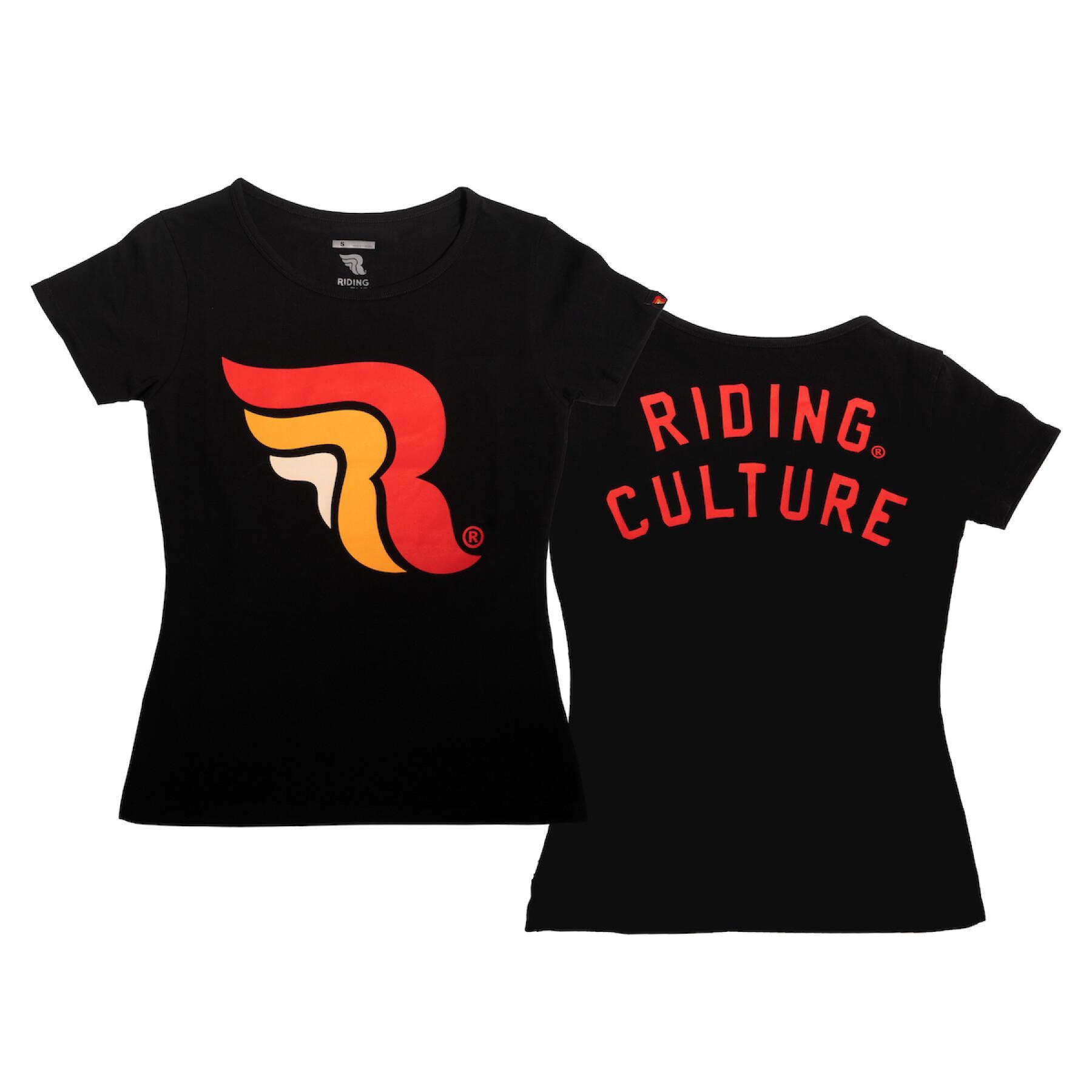 T-Shirt Frau Riding Culture Logo RC