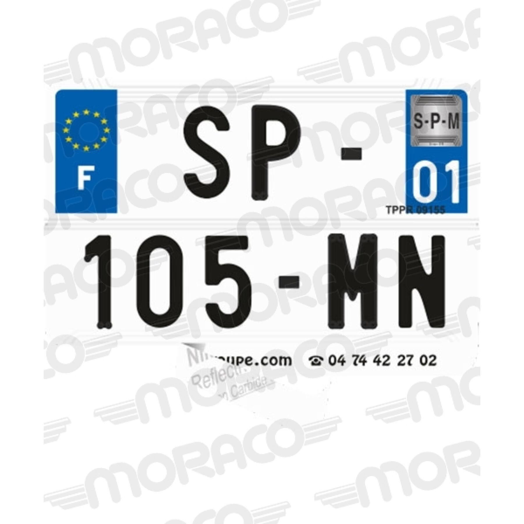 Streifen Motorrad-Kennzeichen lang blanko SPM NR2 Auto - Abdeckplanen -  Motorrad & Roller