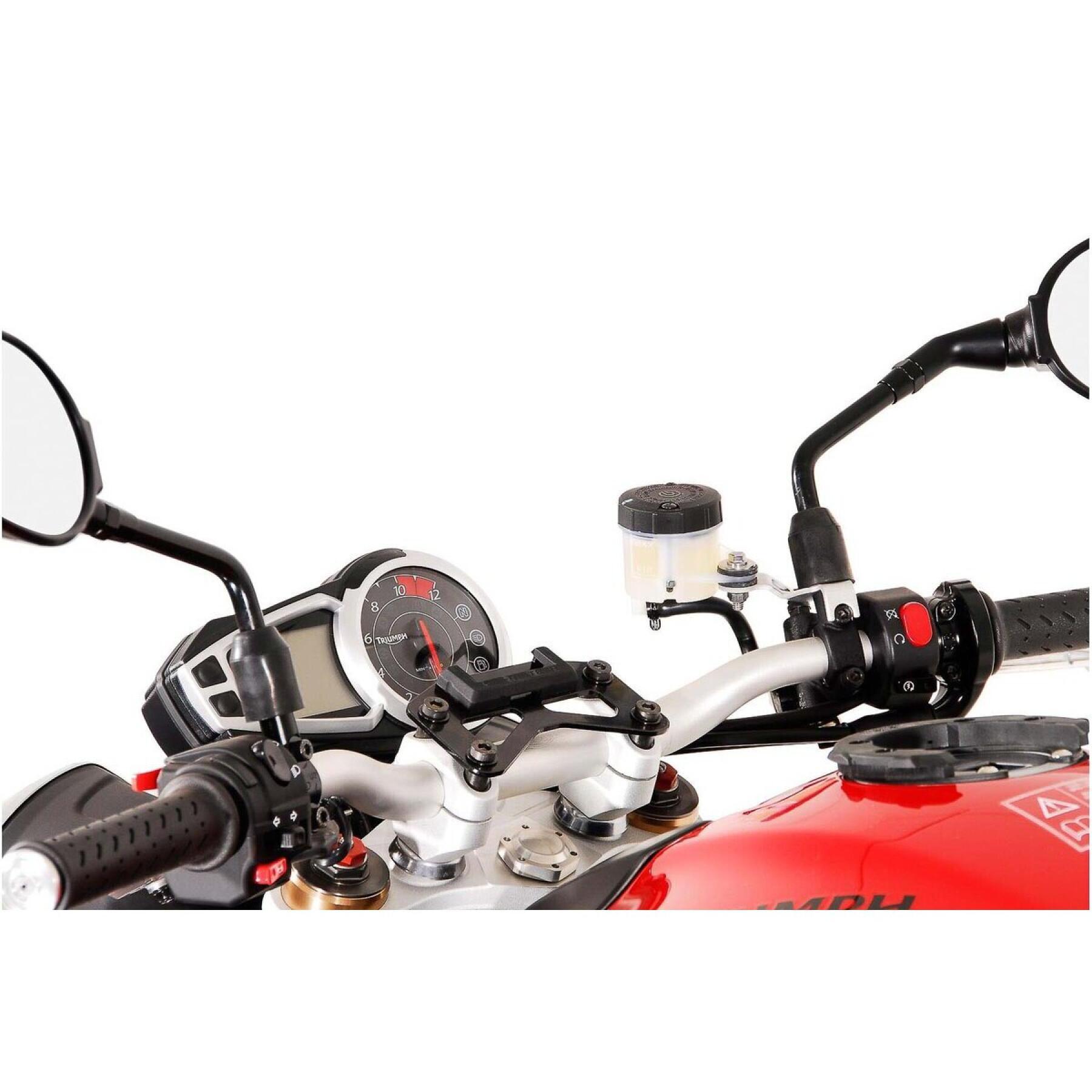 Motorrad-GPS-Halterung für Lenker SW-Motech Triumph Speed Triple 1050 (10-)