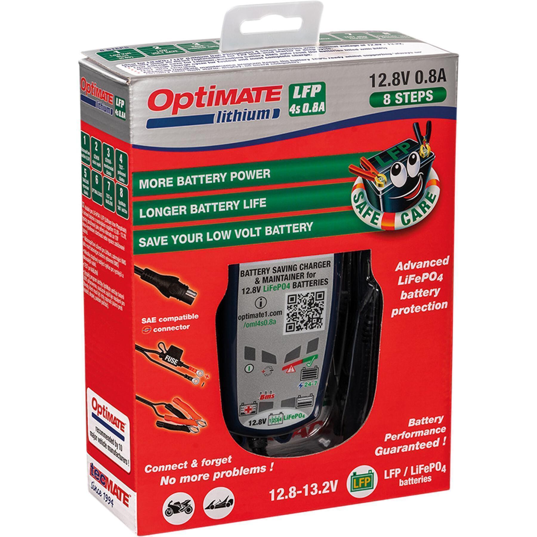 Motorrad-Batterieladegerät Tecmate Optimate lithium 4S 9A