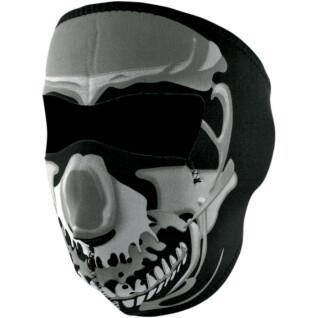 Motorrad-Haube Zan Headgear full face chrome skull