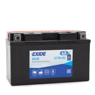 Versiegelte Agm-Motorradbatterie Exide ET7B-BS