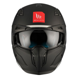 Motorrad-Cross-Helm mit abnehmbarem Kinnteil und umwandelbarem Visier MT Helmets Streetfighter Sv (Ece 22.06)