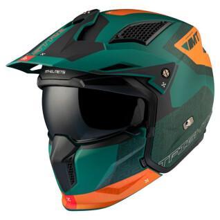 Motorrad-Cross-Helm mit abnehmbarem Kinnteil und umwandelbarem Visier MT Helmets Streetfighter Sv Totem C6 (Ece 22.06)