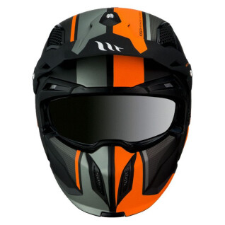 Motorrad-Cross-Helm mit abnehmbarem Kinnteil und umwandelbarem Visier MT Helmets Streetfighter Sv Twin C4 (Ece 22.06)