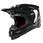 Motorrad-Cross-Helm Alpinestars SM8 solid black