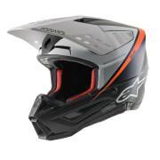 Motorrad-Cross-Helm Alpinestars SM5 rayon b/w/o